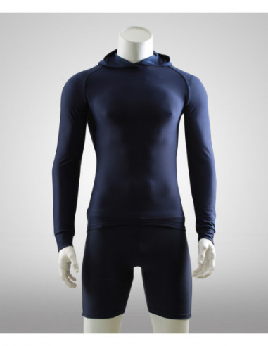 Long sleeve Thermo Cappuccio Navy Men